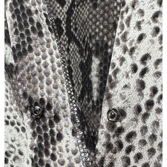 ee:some Bodysuit Snake Skin Look Opaque Sheer Women's Size Medium - Picture 6 of 12